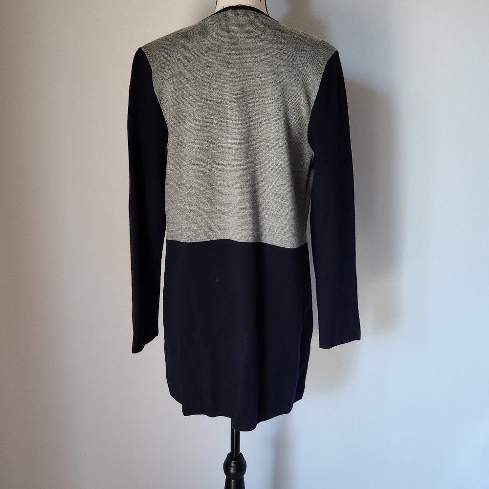 Euc Talbots Merino Wool Blend Open Long-Cardigan … - image 7
